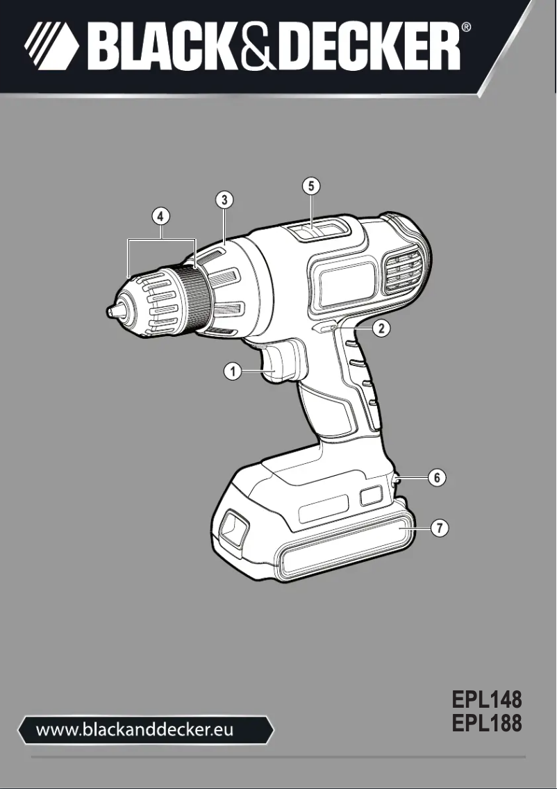 Page 1 de la notice Manuel utilisateur Black & Decker EPL148