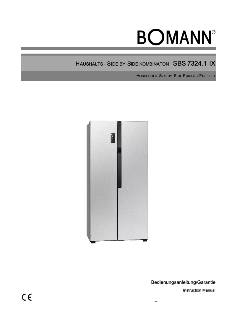 Image de la première page du manuel de l'appareil SBS 7324.1 IX