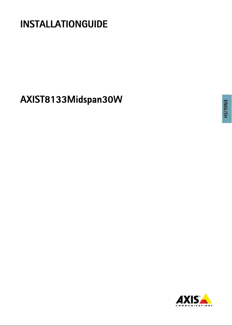 Image de la première page du manuel de l'appareil T8133