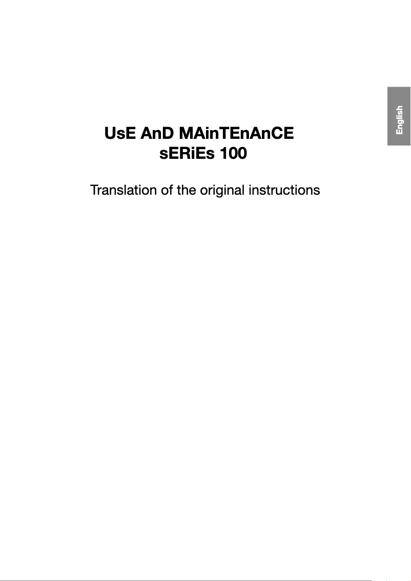 Page 1 de la notice Manuel utilisateur La San Marco 100 E