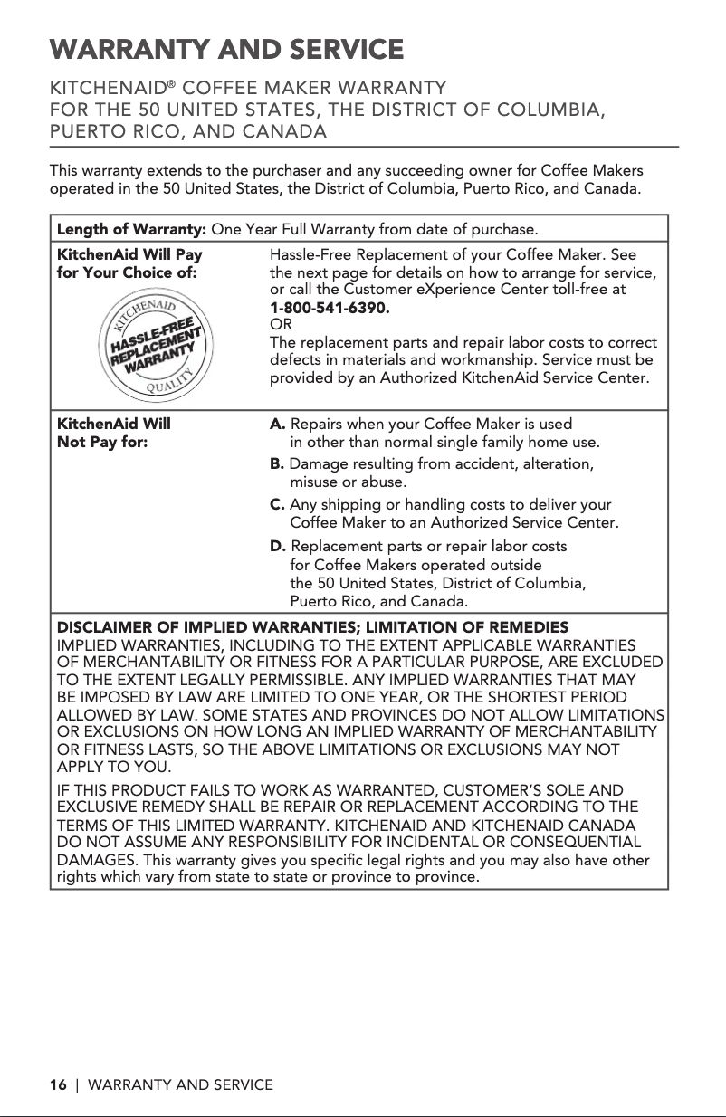 Image de la première page du manuel de l'appareil KCM1204