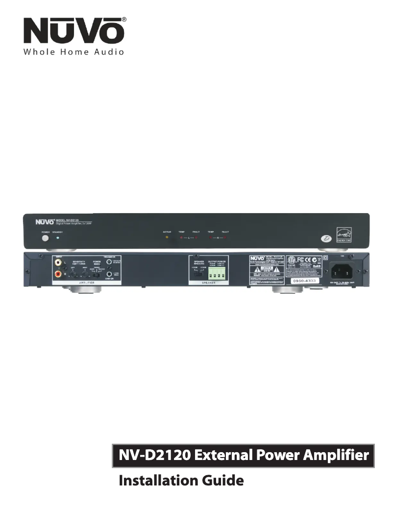 Página 1 del manual Manual de usuario NUVO NV-D2120