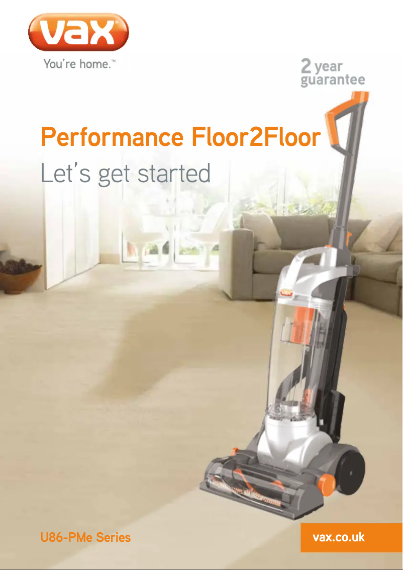 Page n°1 - Manuel utilisateur Vax Performance Floor2Floor Total Home