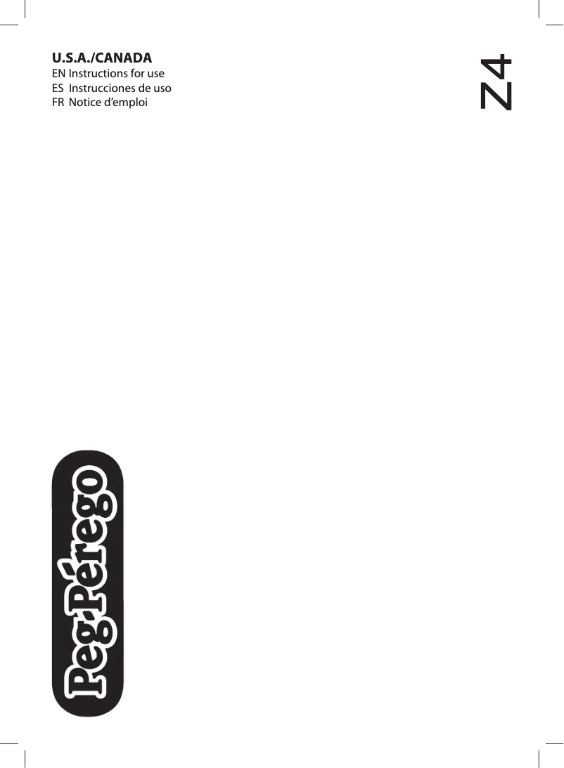 Page 1 de la notice Manuel utilisateur Peg Perego Z4