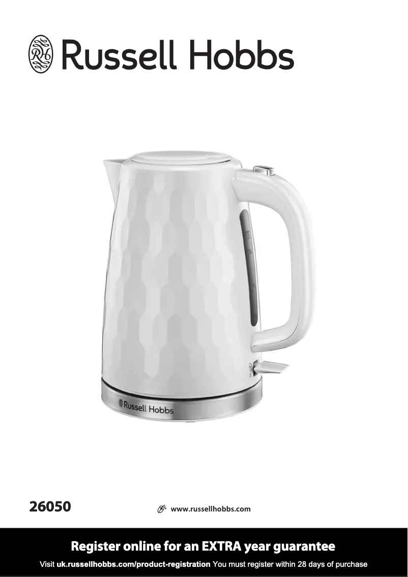 Image de la première page du manuel de l'appareil Honeycomb 26050