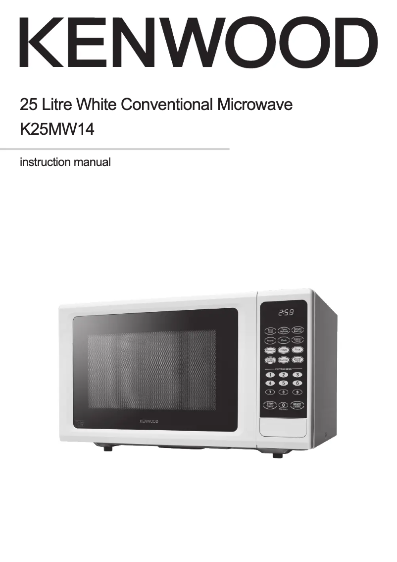 Image de la première page du manuel de l'appareil K25MW14