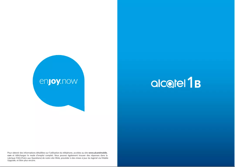 Page 1 de la notice Manuel utilisateur Alcatel 1B