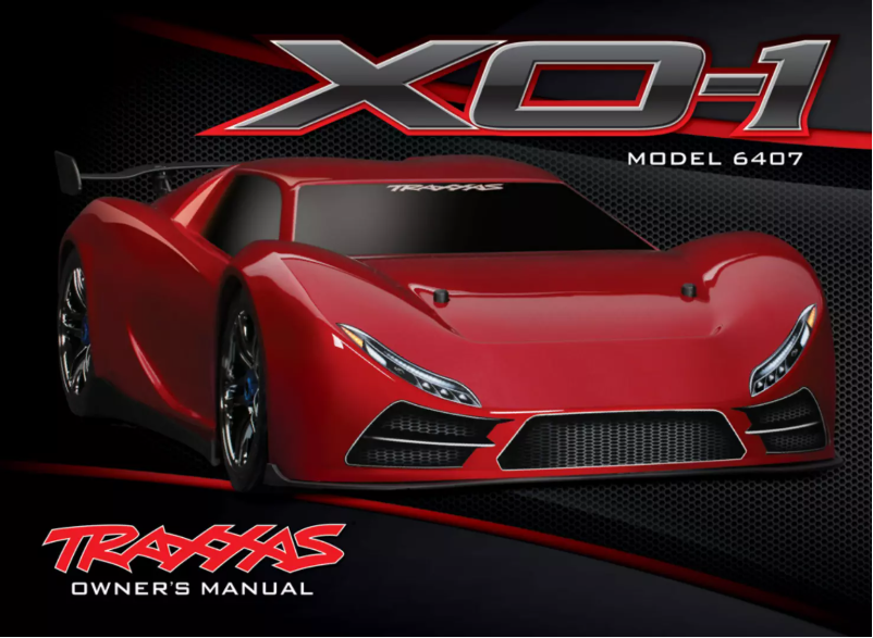 Page 1 de la notice Manuel utilisateur Traxxas XO-1