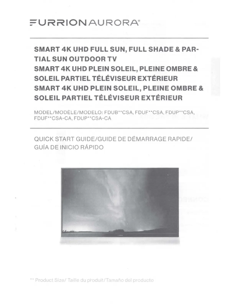 Image de la première page du manuel de l'appareil Aurora FDUB65CSA