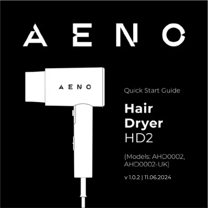 Page 1 de la notice Guide de démarrage rapide AENO HD2