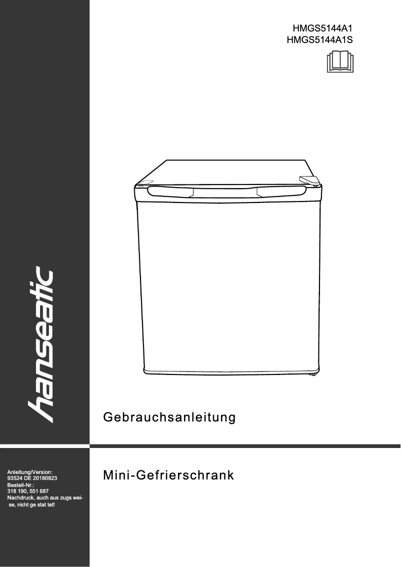 Image de la première page du manuel de l'appareil HMGS5144A1S