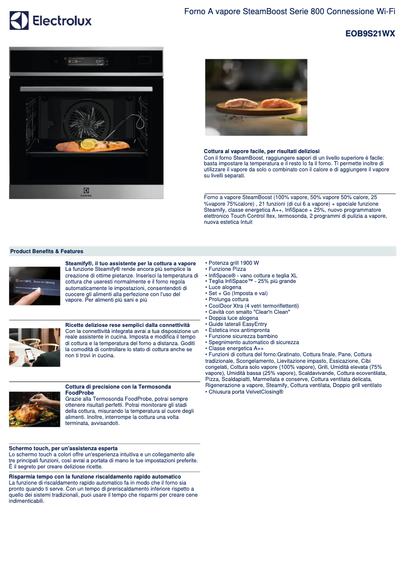 Image de la première page du manuel de l'appareil EOB9S21WX