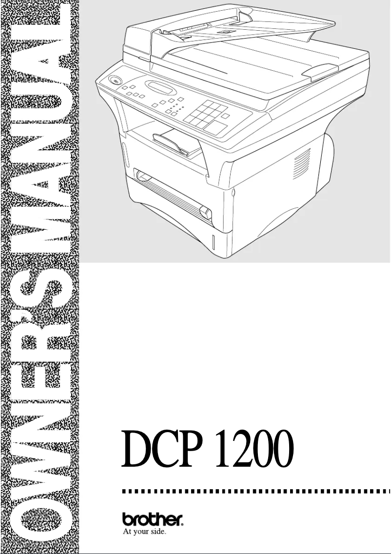 Page 1 de la notice Manuel utilisateur Brother DCP-1200