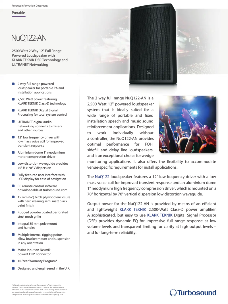 Image de la première page du manuel de l'appareil NuQ122-AN