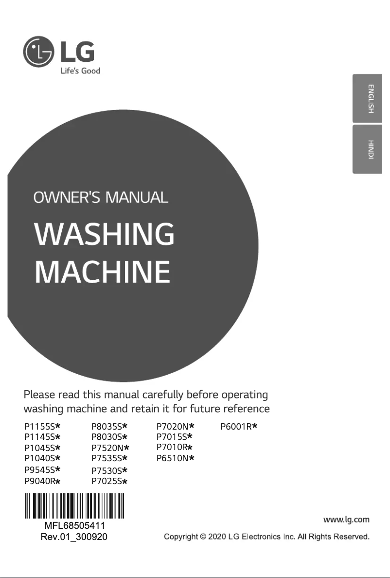 Página 1 del manual Manual de usuario LG P7520NBAZ