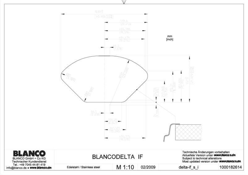 Page 1 de la notice Manuel utilisateur BLANCO DELTA-IF EDITION