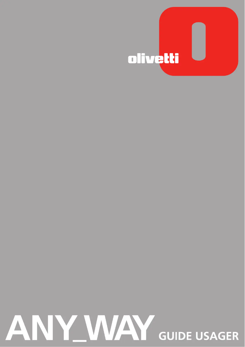 Page n°1 - Manuel utilisateur Olivetti ANY_WAY photo wireless plus