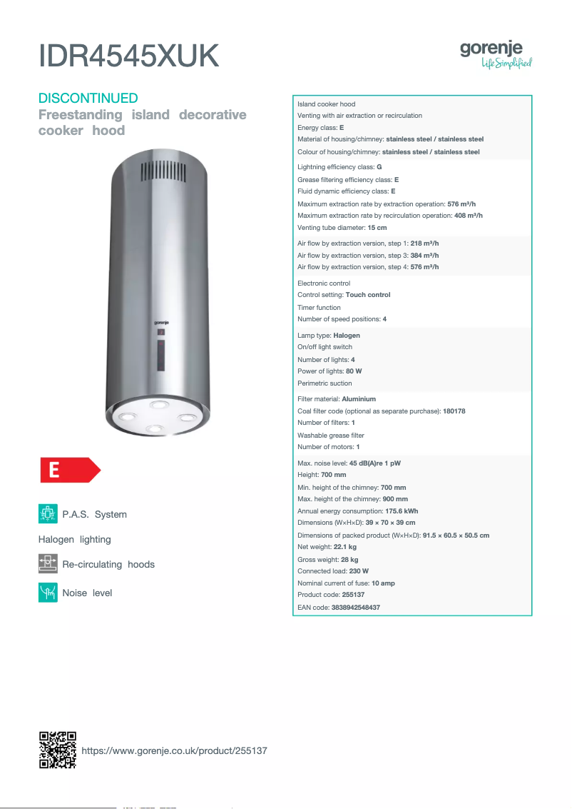 Image de la première page du manuel de l'appareil IDR4545XUK