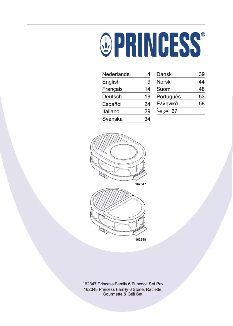 Page 1 de la notice Manuel utilisateur Princess 162347