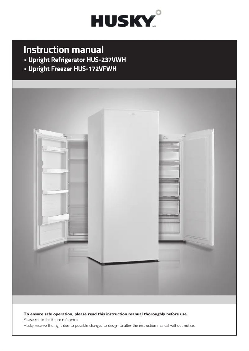 Page 1 de la notice Manuel utilisateur Husky HUS-172VFWH