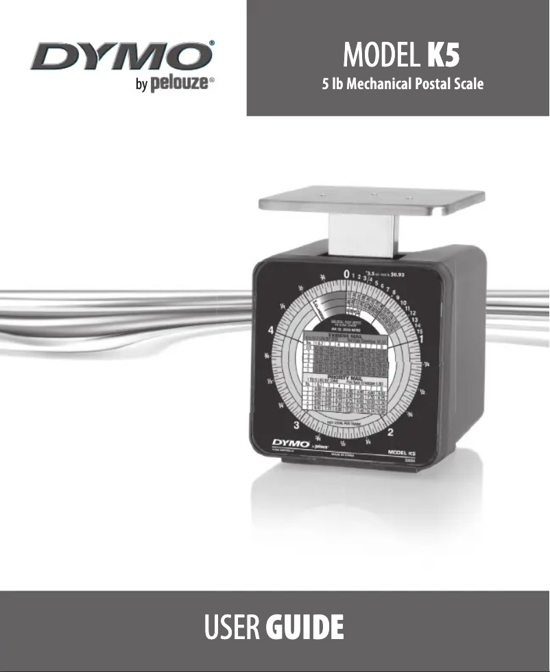 Page 1 de la notice Manuel utilisateur Dymo K5