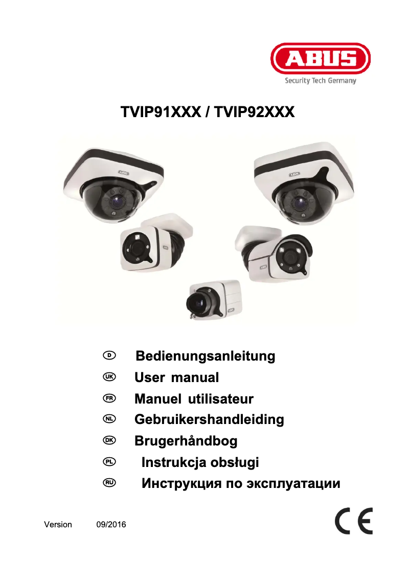 Página 1 del manual Manual de usuario Abus TVIP91300