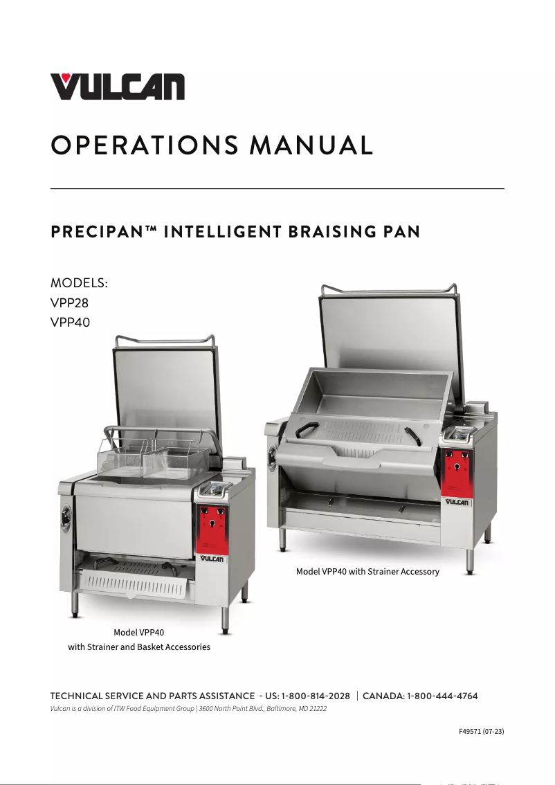 Page 1 de la notice Manuel utilisateur Vulcan VPP40
