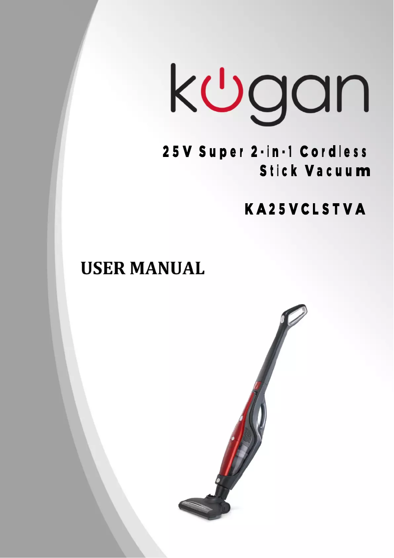 Page 1 de la notice Manuel utilisateur Kogan 2 in 1 Cordless 25V