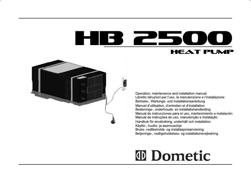 Page 1 de la notice Manuel utilisateur Dometic HB2500