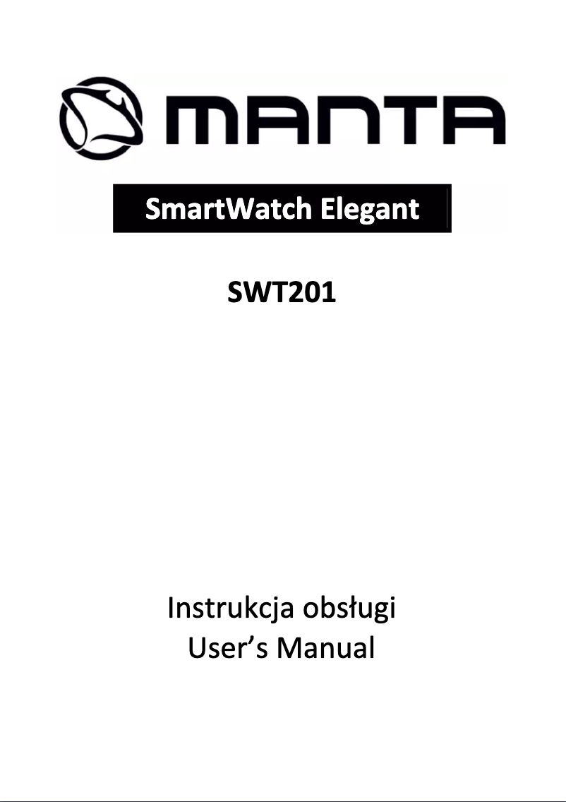 Page 1 of the manual User Manual Manta SWT201 Elegant