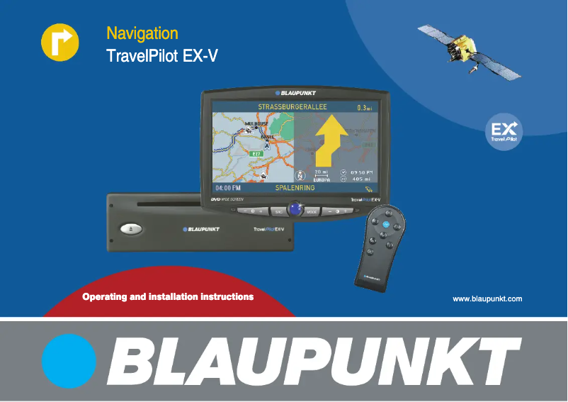 Page n°1 - Manuel utilisateur Blaupunkt TravelPilot EX-V