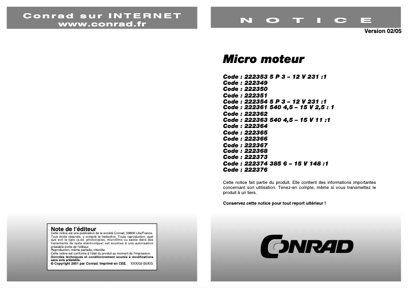 Image de la première page du manuel de l'appareil 919D2.51