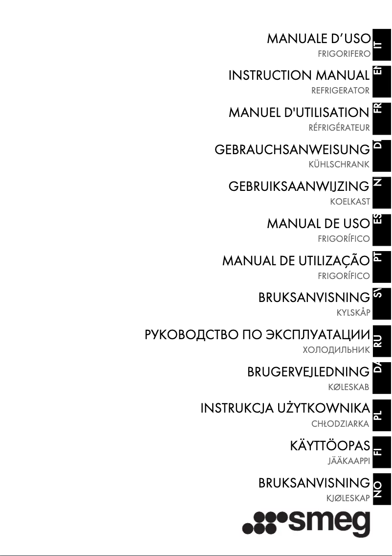 Page 1 de la notice Manuel utilisateur Smeg FQI60KD