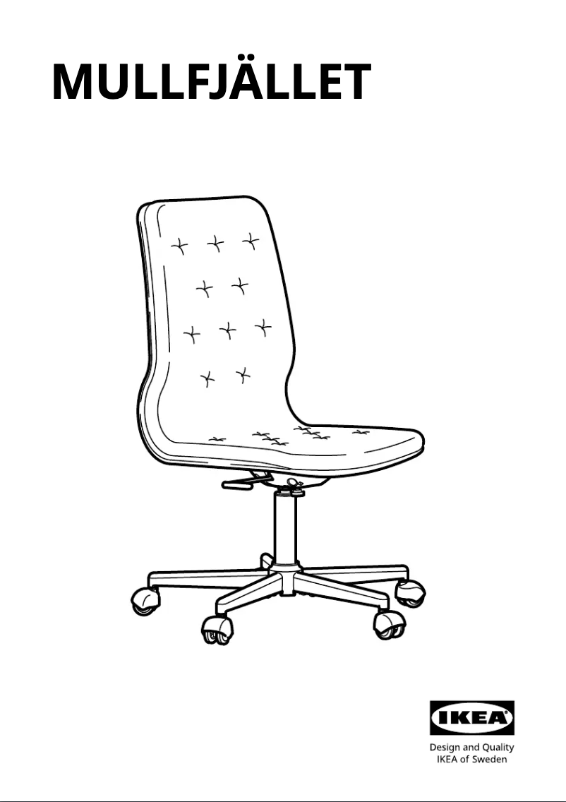 Image de la première page du manuel de l'appareil MULLFJÄLLET 804.725.62