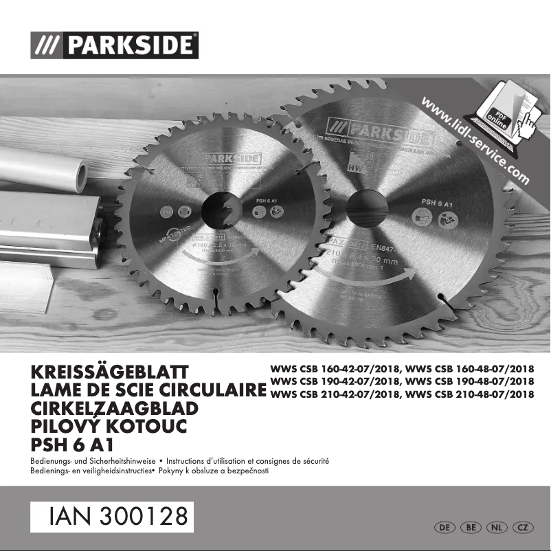 Page n°1 - Manuel utilisateur Parkside PSH 6 A1