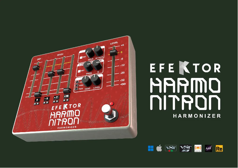 Image de la première page du manuel de l'appareil Efektor Harmo Nitron