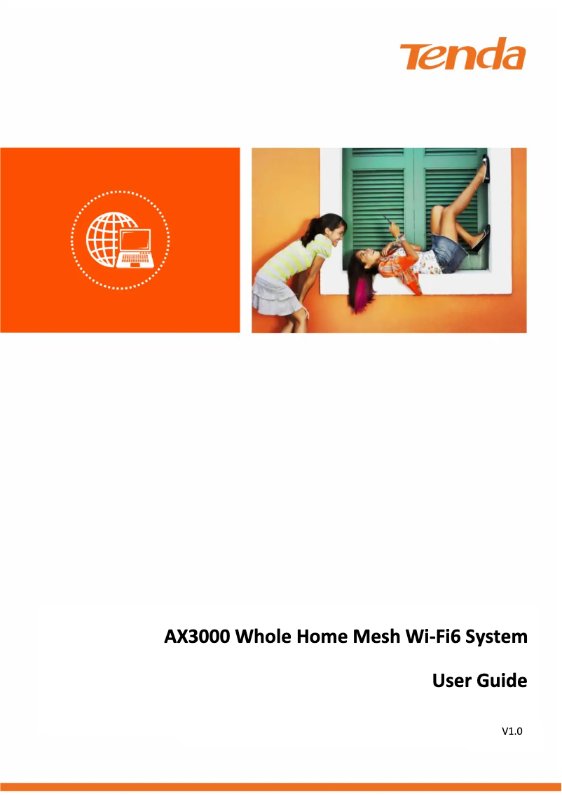 Page 1 de la notice Manuel utilisateur Tenda MX12