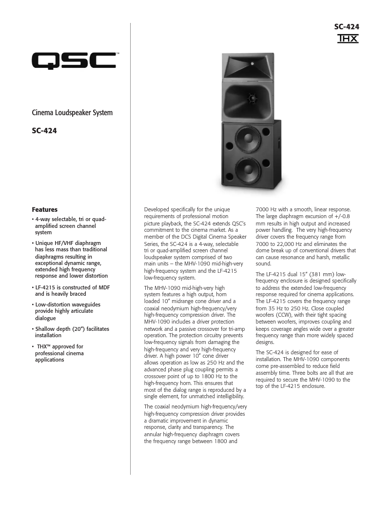 Image de la première page du manuel de l'appareil SC-424