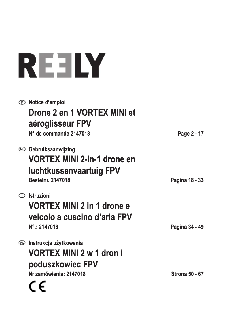 Image de la première page du manuel de l'appareil Vortex Mini 2