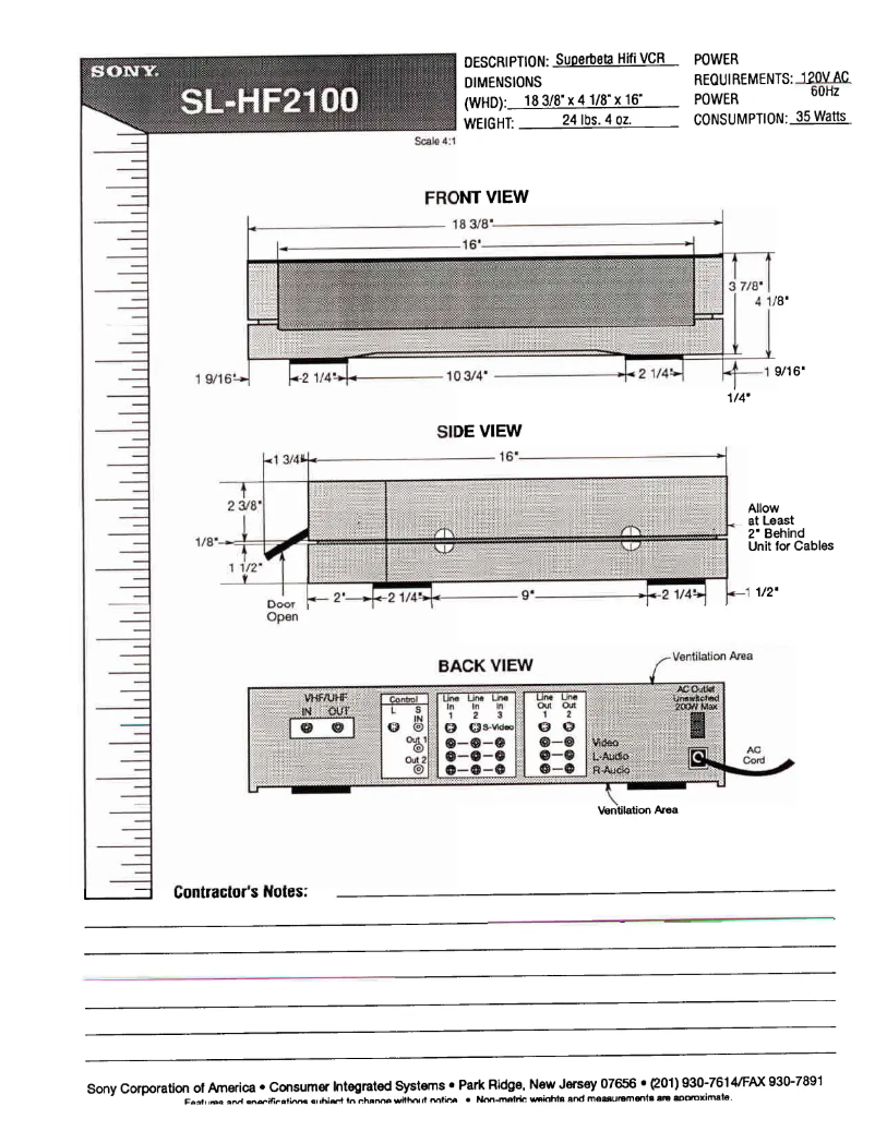 Image de la première page du manuel de l'appareil SL-HF2100