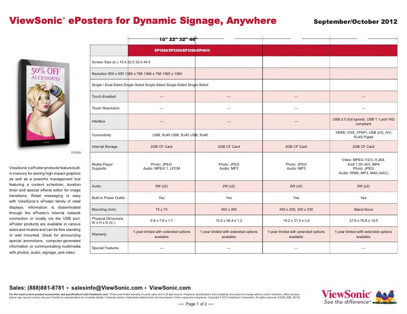 Page 1 de la notice Manuel utilisateur Viewsonic NMP-570w
