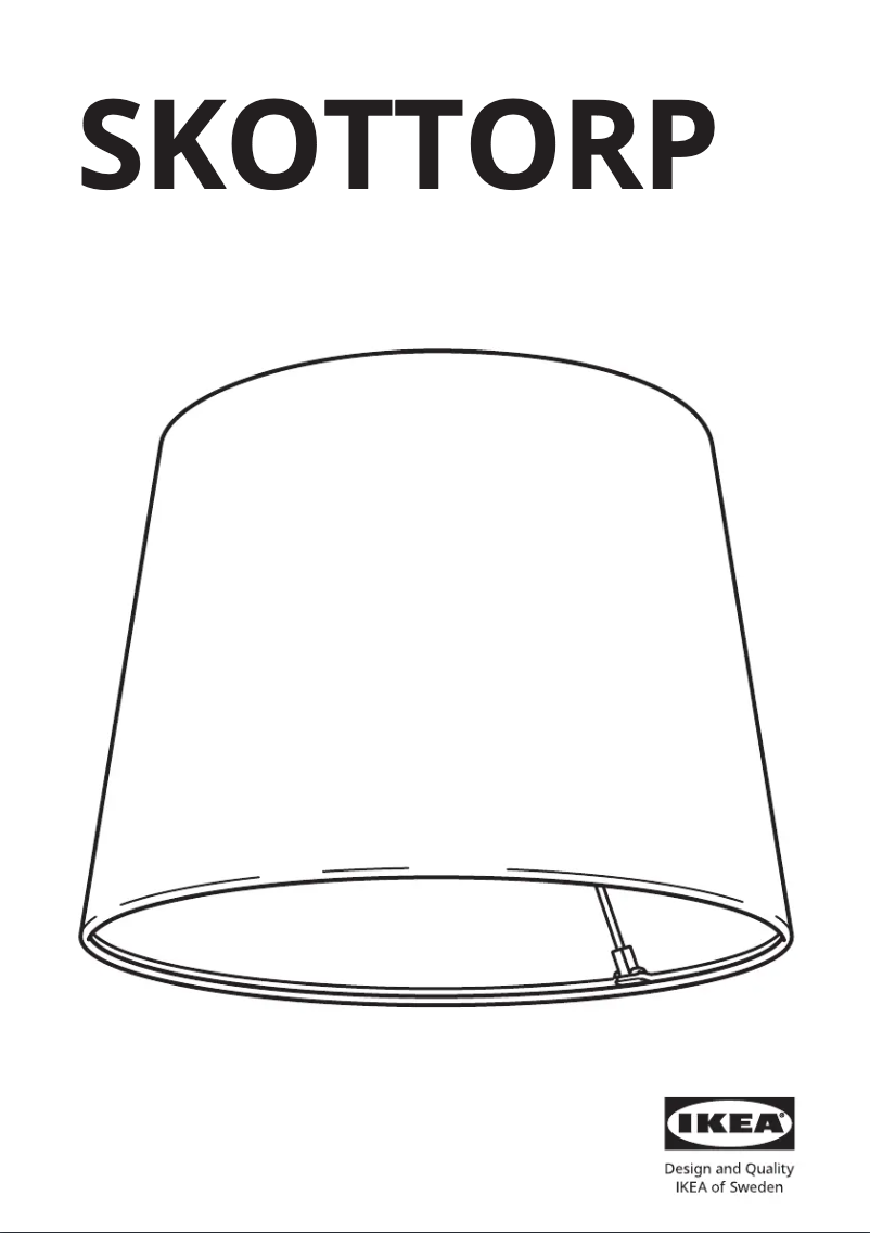 Page 1 de la notice Manuel utilisateur Ikea SKOTTOR 804.490.05