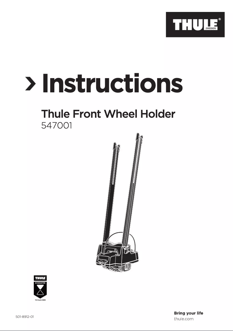 Page n°1 - Manuel utilisateur Thule Front Wheel Holder