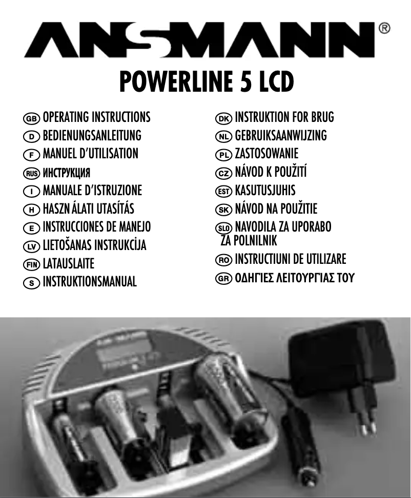 Page 1 de la notice Manuel utilisateur Ansmann Powerline 5 LCD