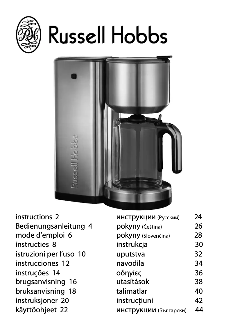 Page n°1 - Manuel utilisateur Russell Hobbs Allure 14741-56