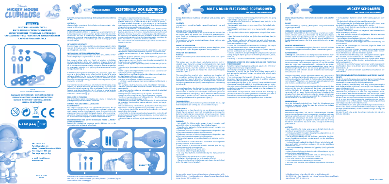 Page 1 de la notice Manuel utilisateur IMC Toys 180215