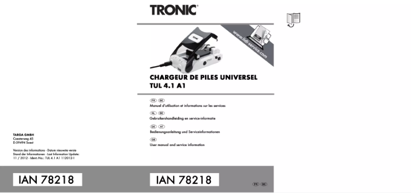 Image de la première page du manuel de l'appareil TUL 4.1 A1