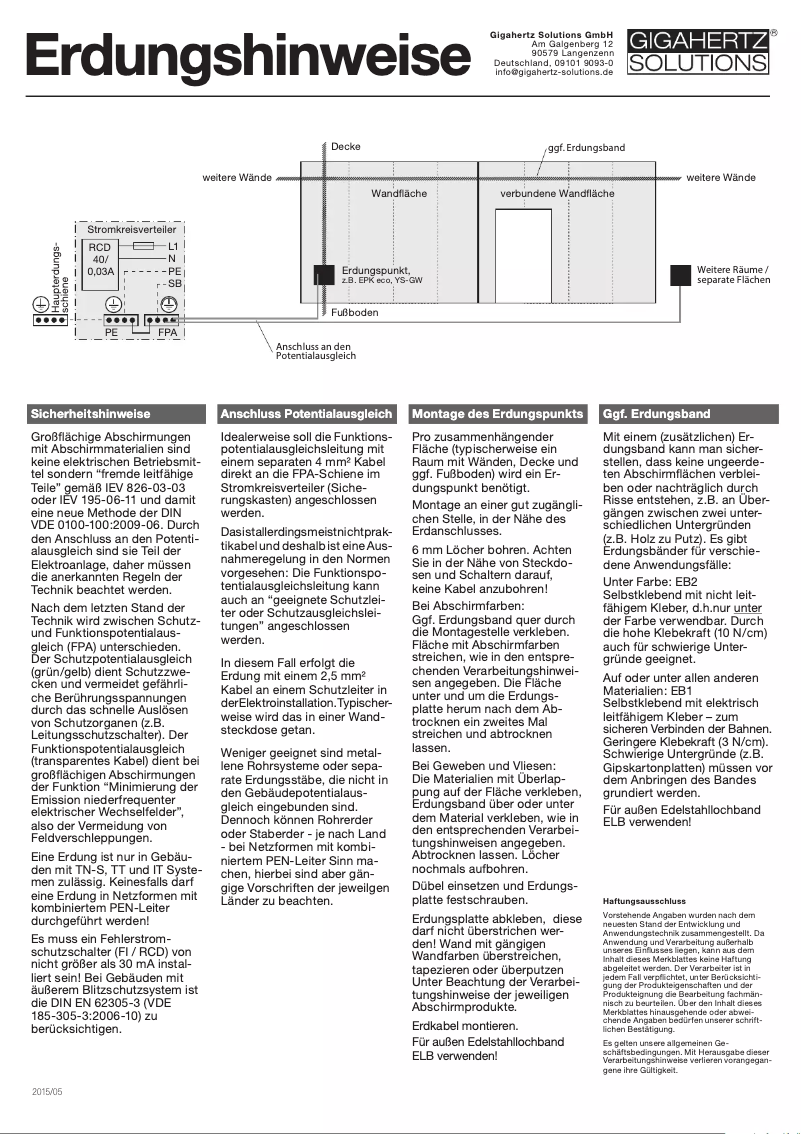 Página 1 del manual Manual de usuario Gigahertz Solutions CFA40-5