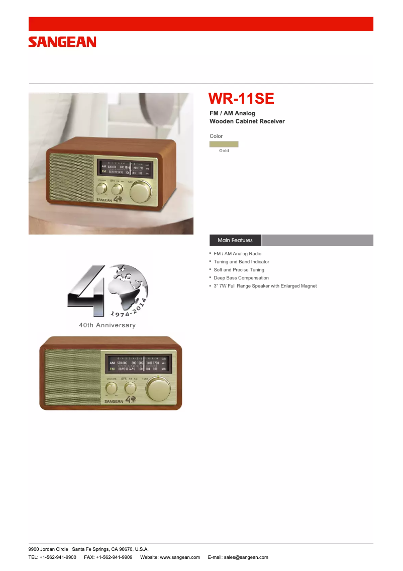 Image de la première page du manuel de l'appareil WR-11SE