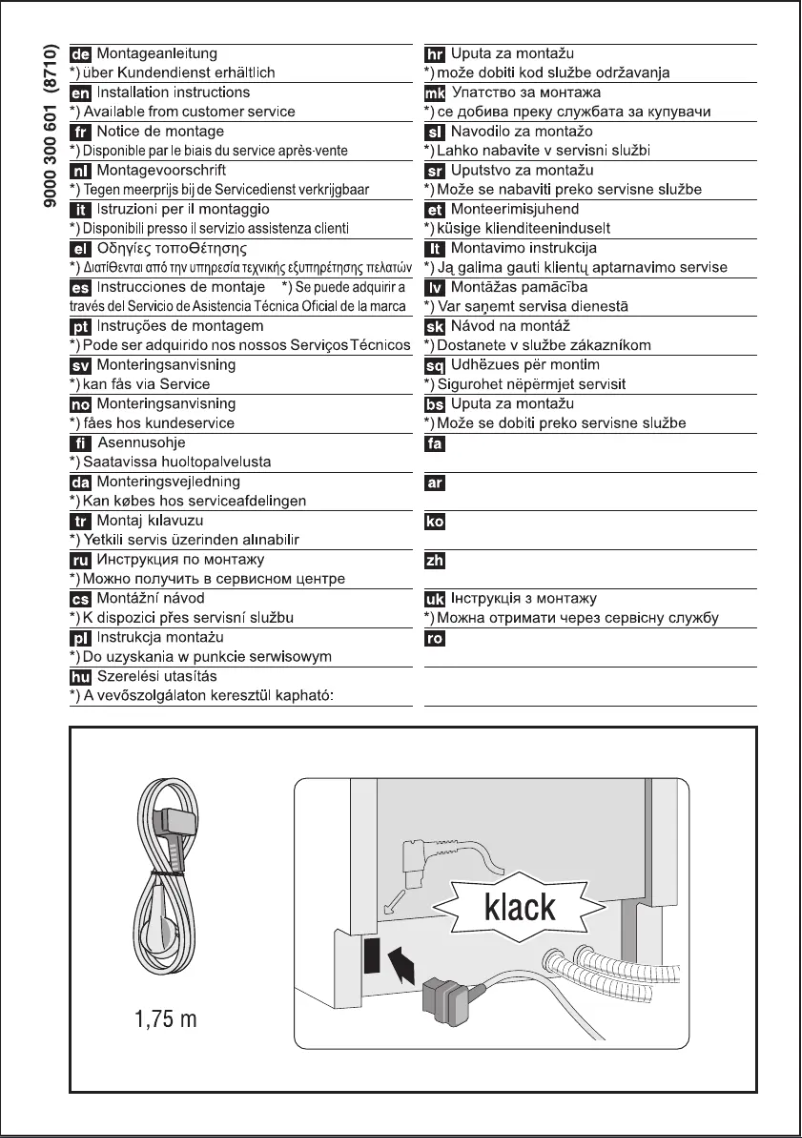 Page n°1 - Guide d'installation Neff S455HAX29E